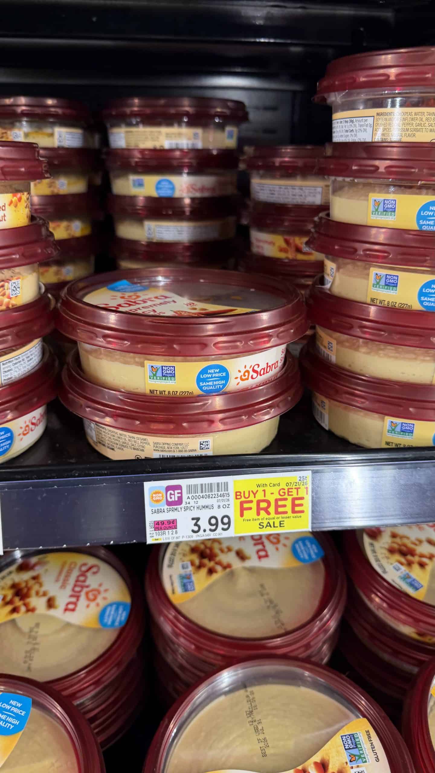 sabra Hummus kroger shelf image