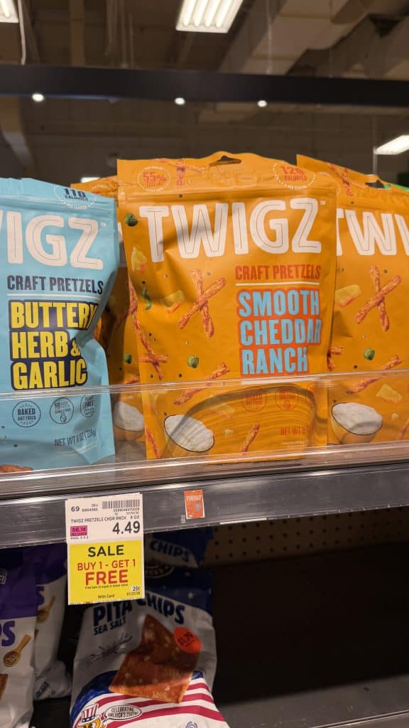 Twigz Craft Pretzels Kroger shelf image