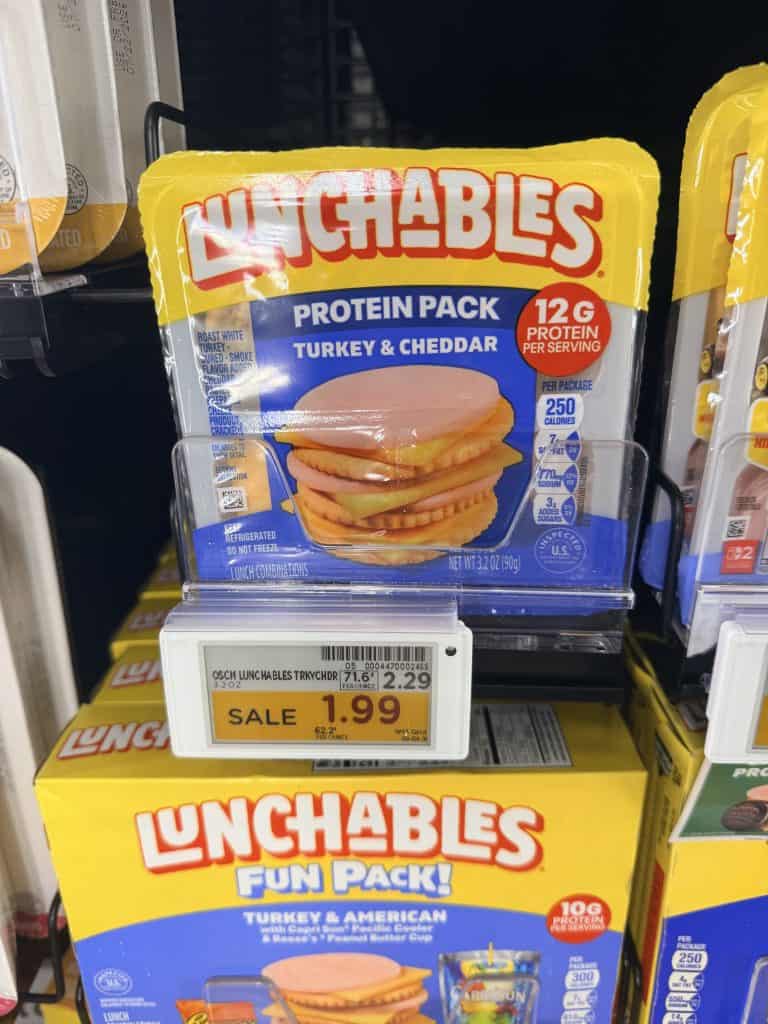lunchables kroger shelf image
