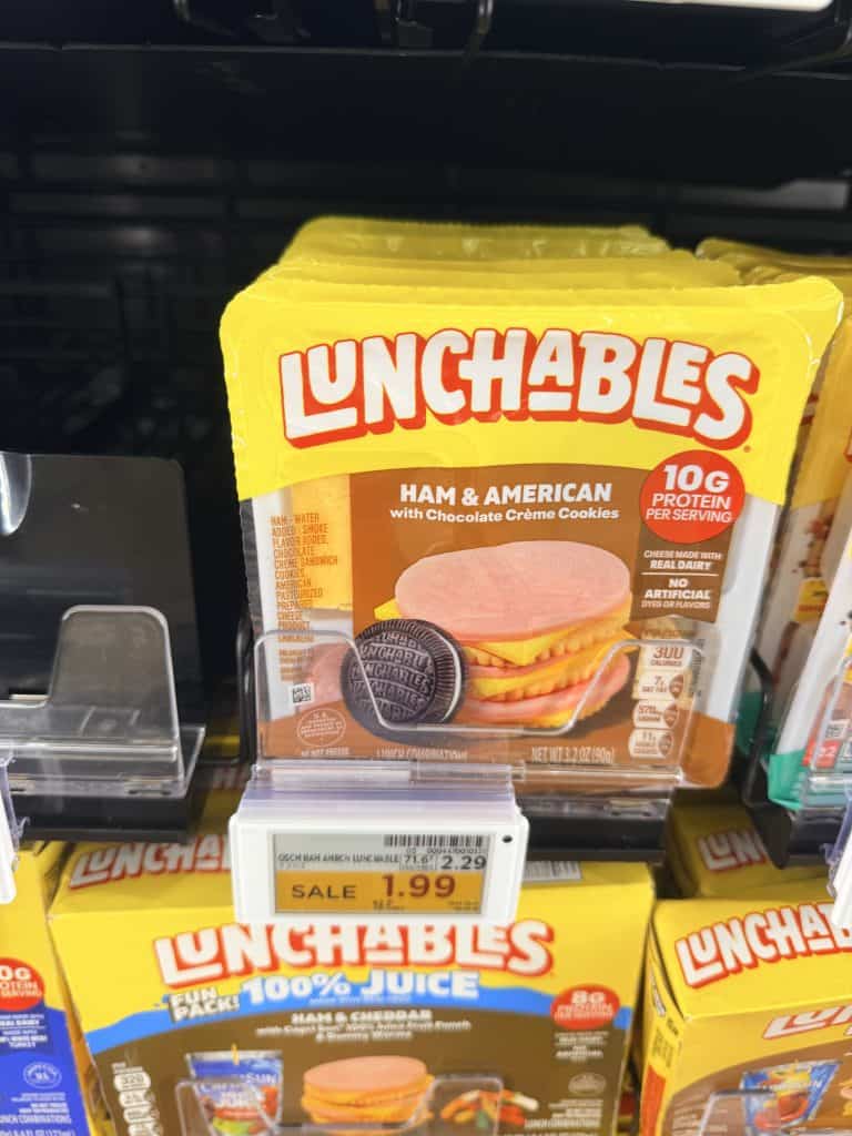 lunchables kroger shelf image