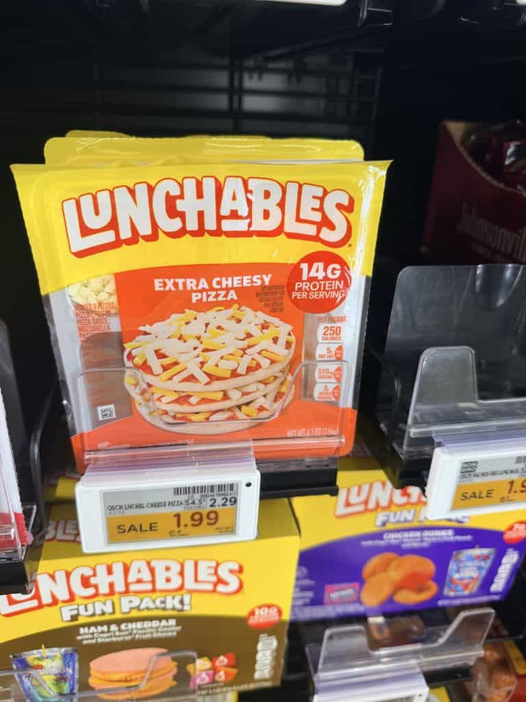 lunchables kroger shelf image