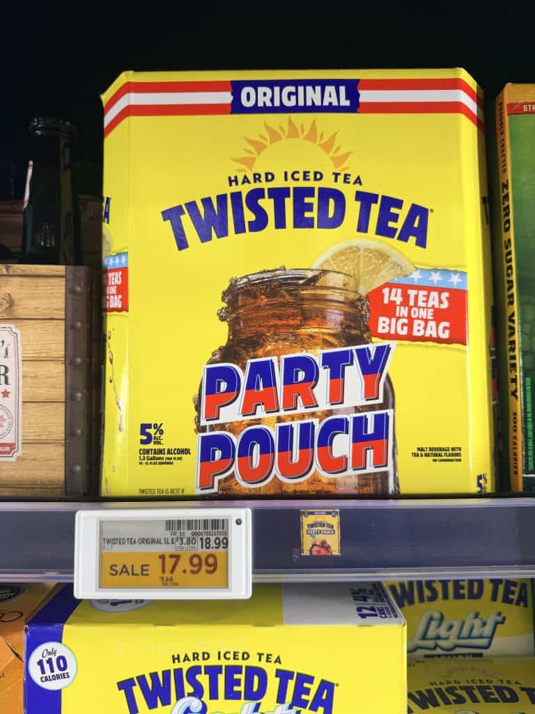 Twisted Tea Kroger Shelf Image