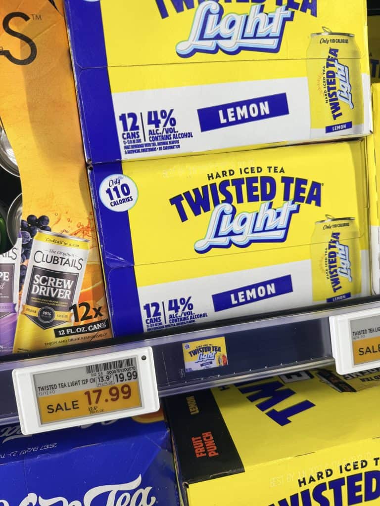 Twisted Tea Kroger Shelf Image