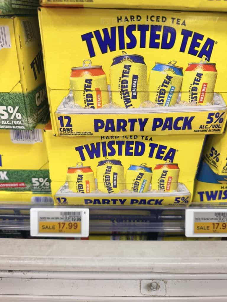 Twisted Tea Kroger Shelf Image
