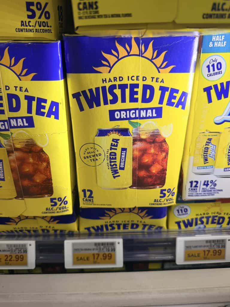 Twisted Tea Kroger Shelf Image