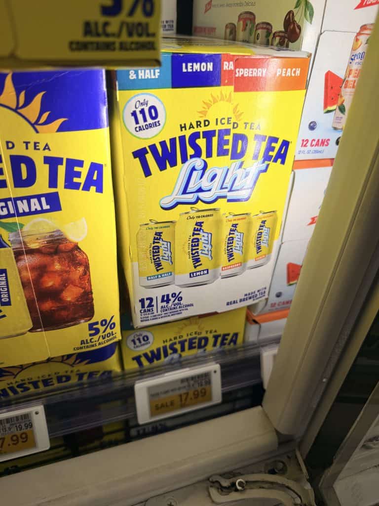 Twisted Tea Kroger Shelf Image
