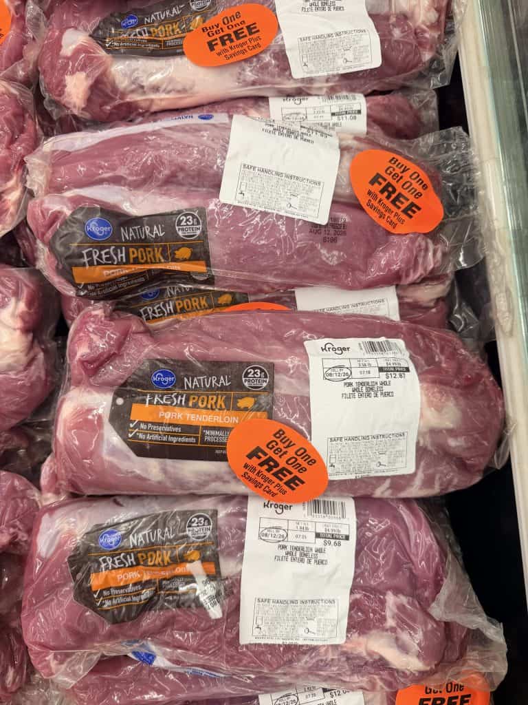 Kroger Boneless Pork Half Loin or Tenderloin kroger shelf image