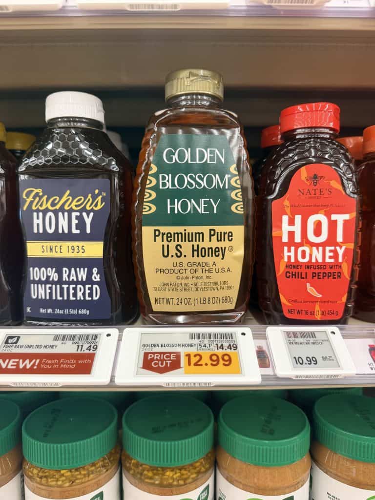 golden blossom honey kroger shelf image