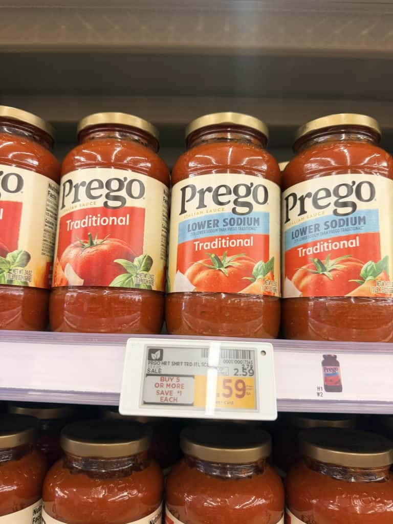 Prego Pasta Sauces Kroger shelf image