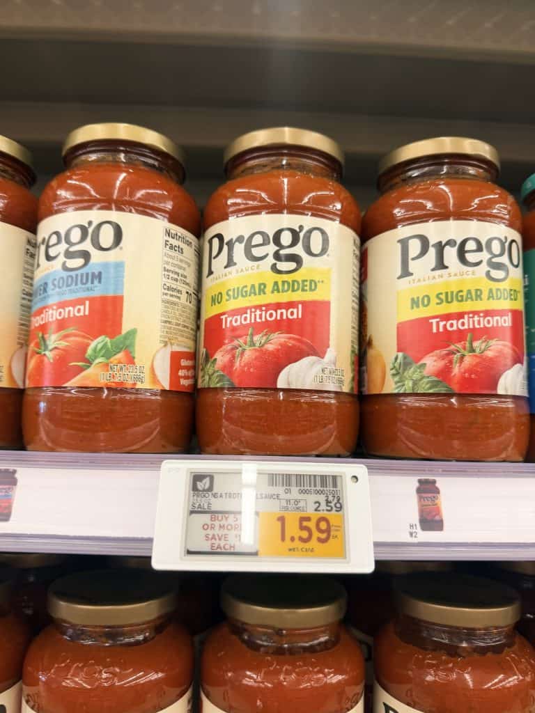 Prego Pasta Sauces Kroger shelf image