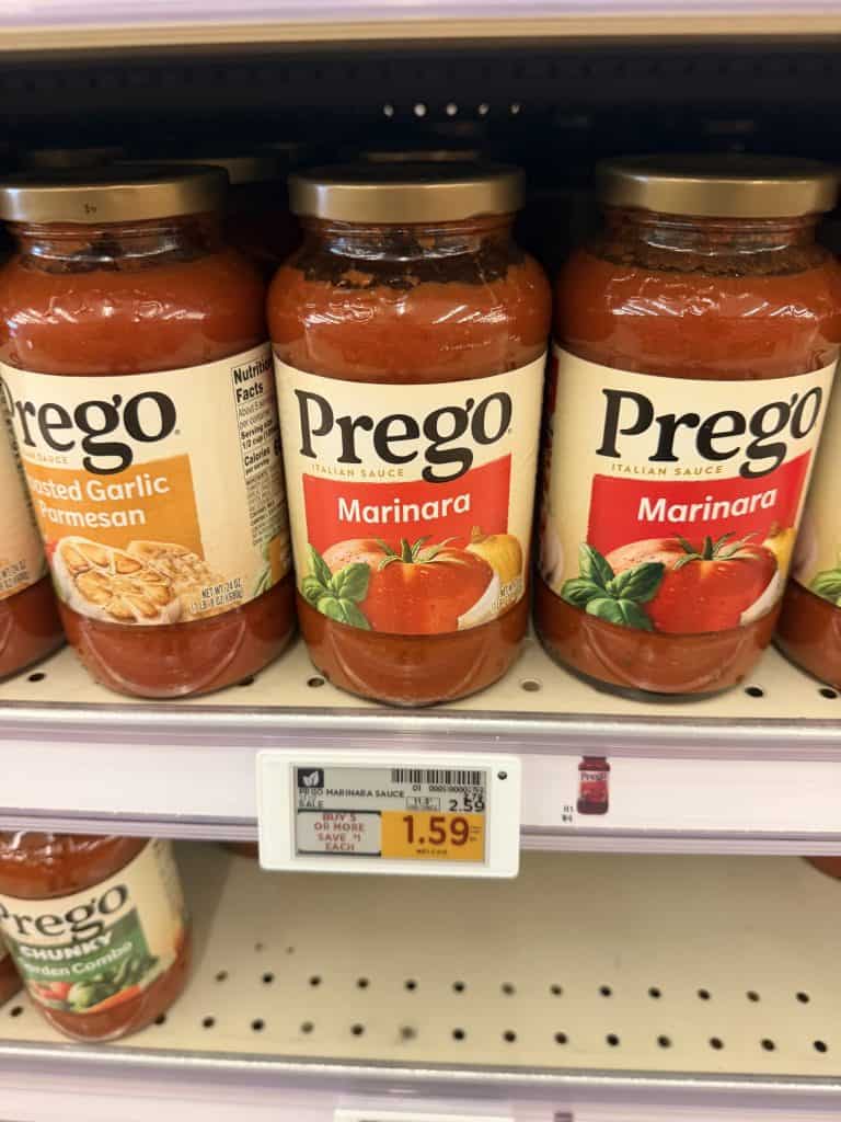 Prego Pasta Sauces Kroger shelf image