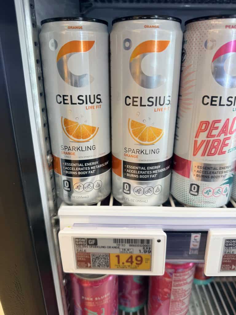 Celsius Energy Drinks Kroger shelf image