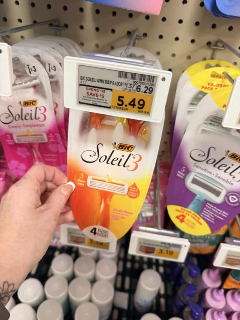 Bic Disposable Razor Kroger Shelf Image