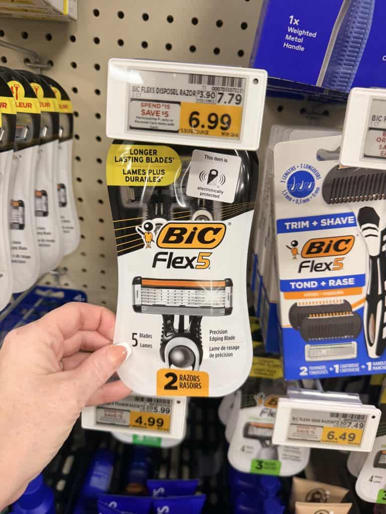 Bic Disposable Razor Kroger Shelf Image