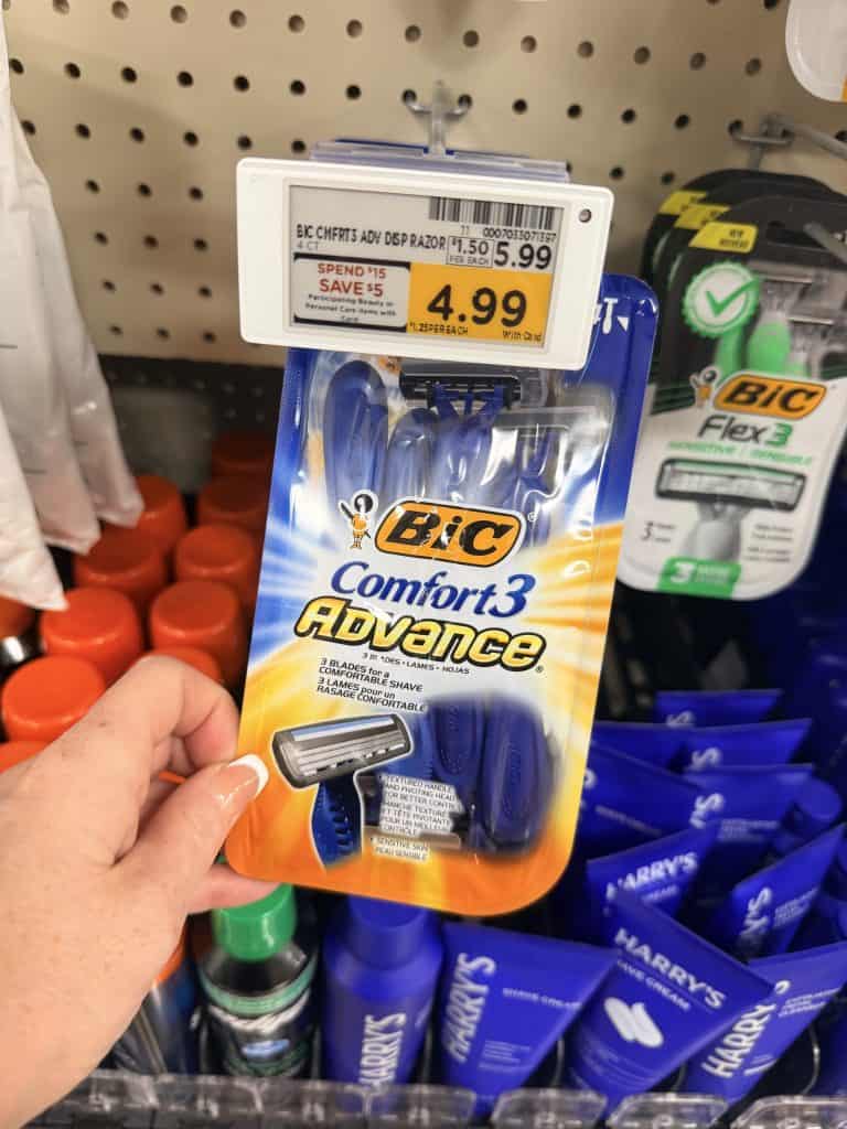 Bic Disposable Razor Kroger Shelf Image