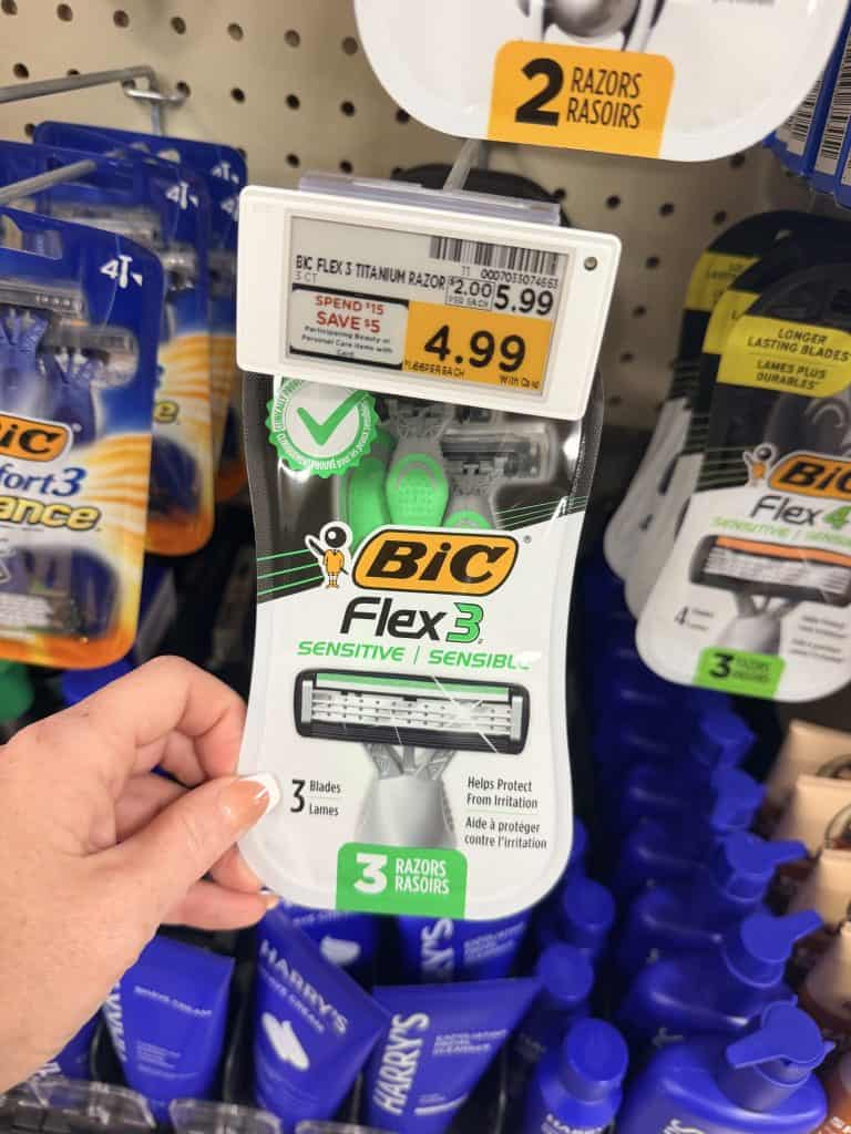 Bic Disposable Razor Kroger Shelf Image