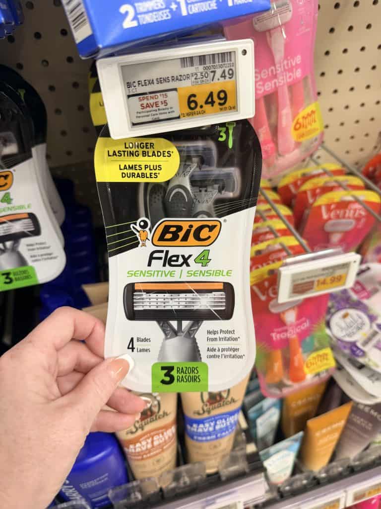 Bic Disposable Razor Kroger Shelf Image