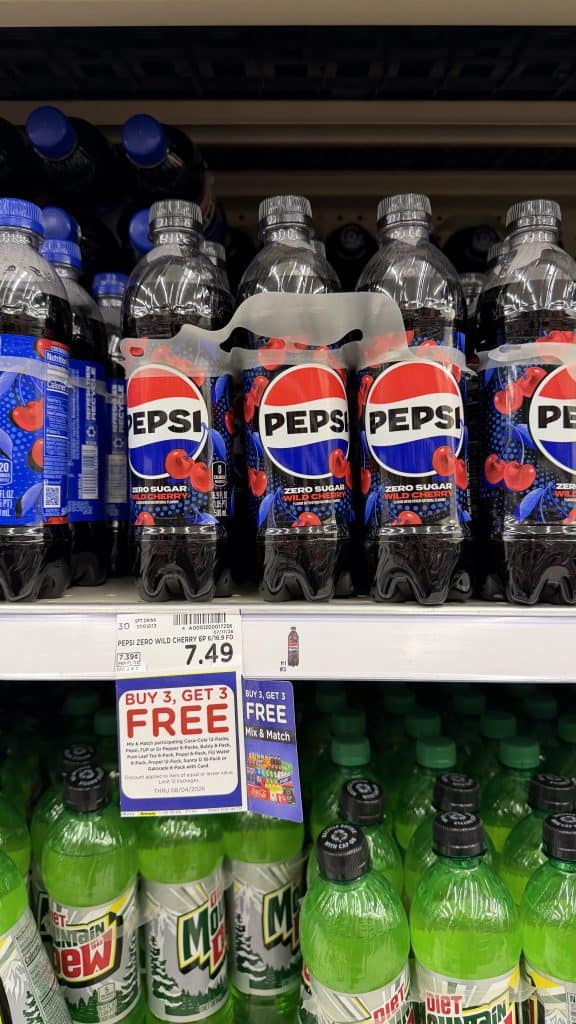 pepsi zero sugar kroger shelf image