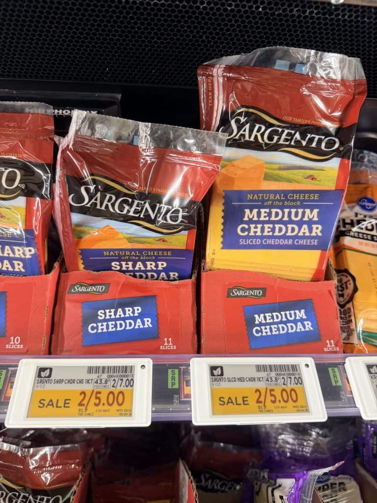 Sargento Sliced Cheese Kroger shelf image