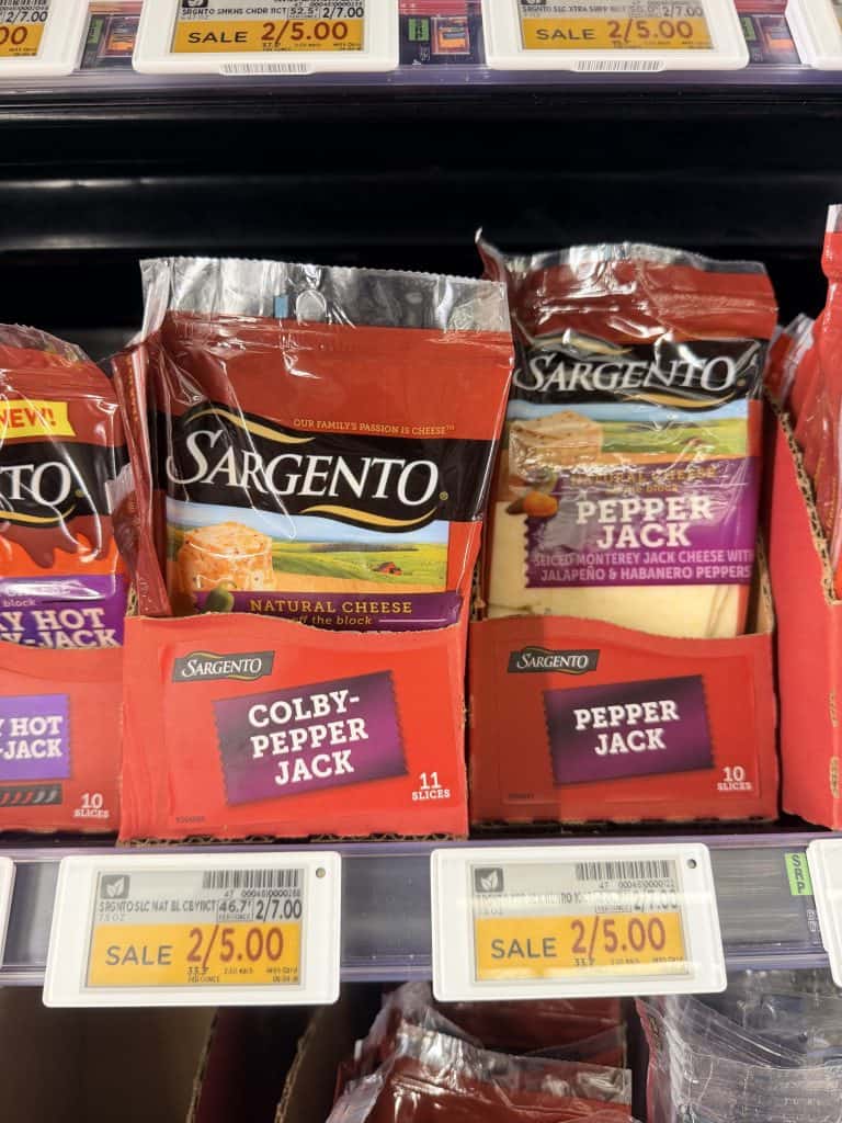 Sargento Sliced Cheese Kroger shelf image