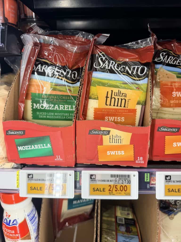 Sargento Sliced Cheese Kroger shelf image