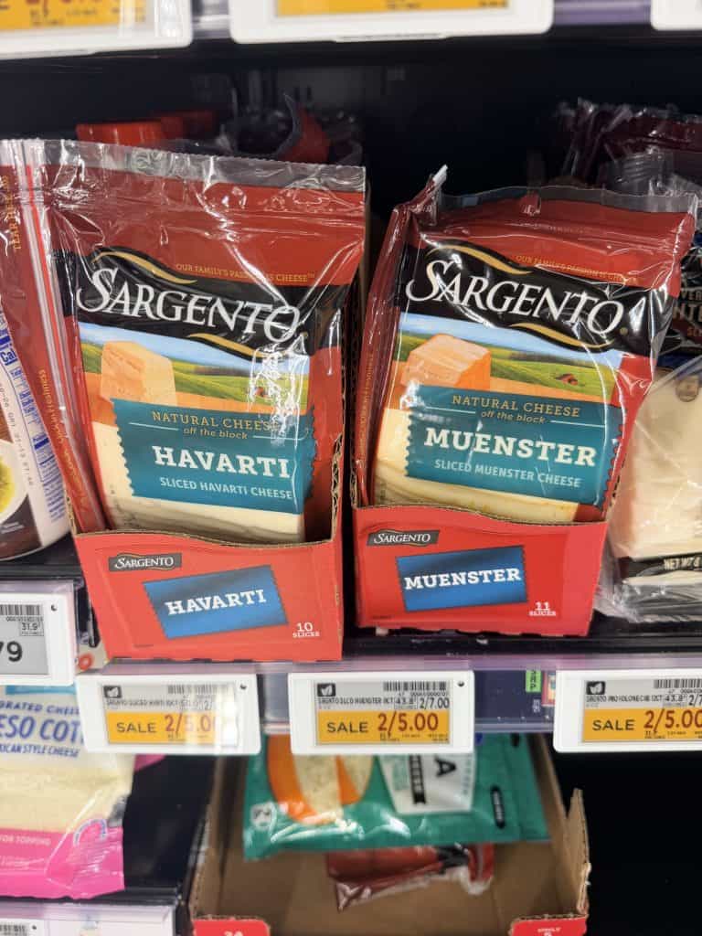 Sargento Sliced Cheese Kroger shelf image
