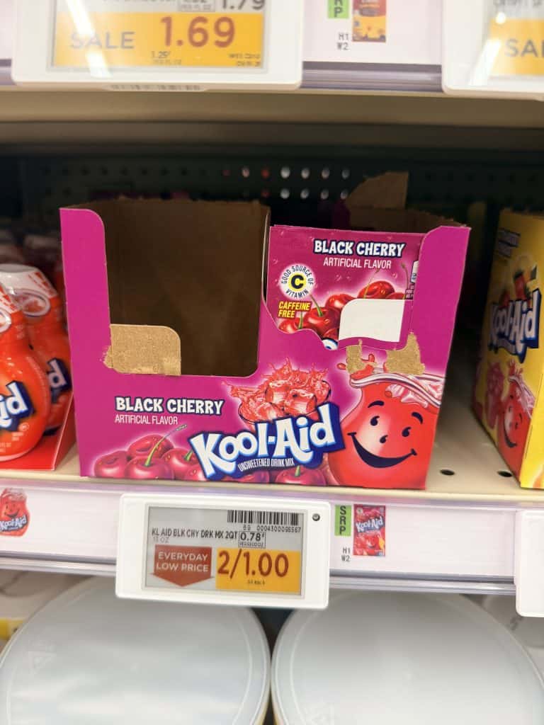 kool-aid packets kroger shelf image