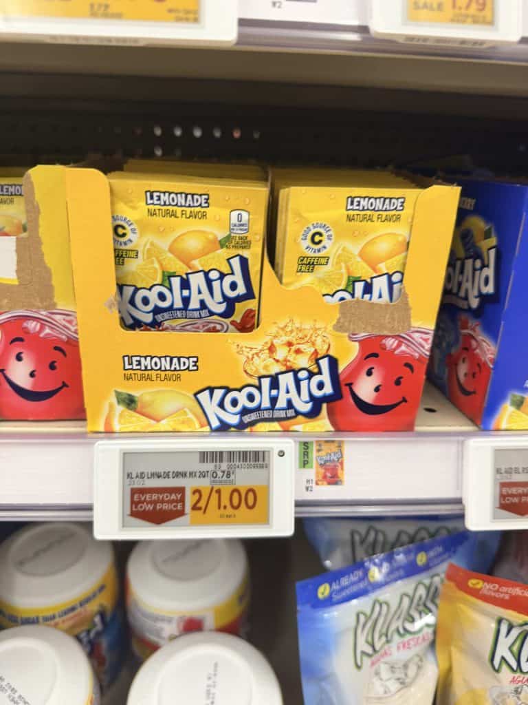 kool-aid packets kroger shelf image