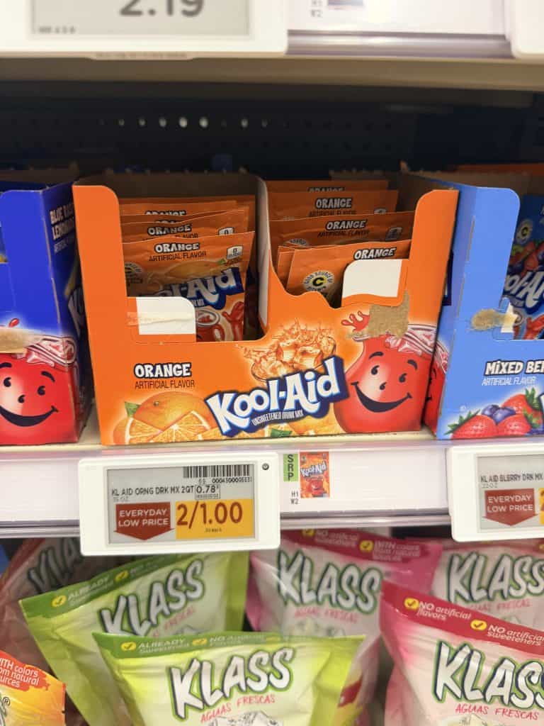 kool-aid packets kroger shelf image