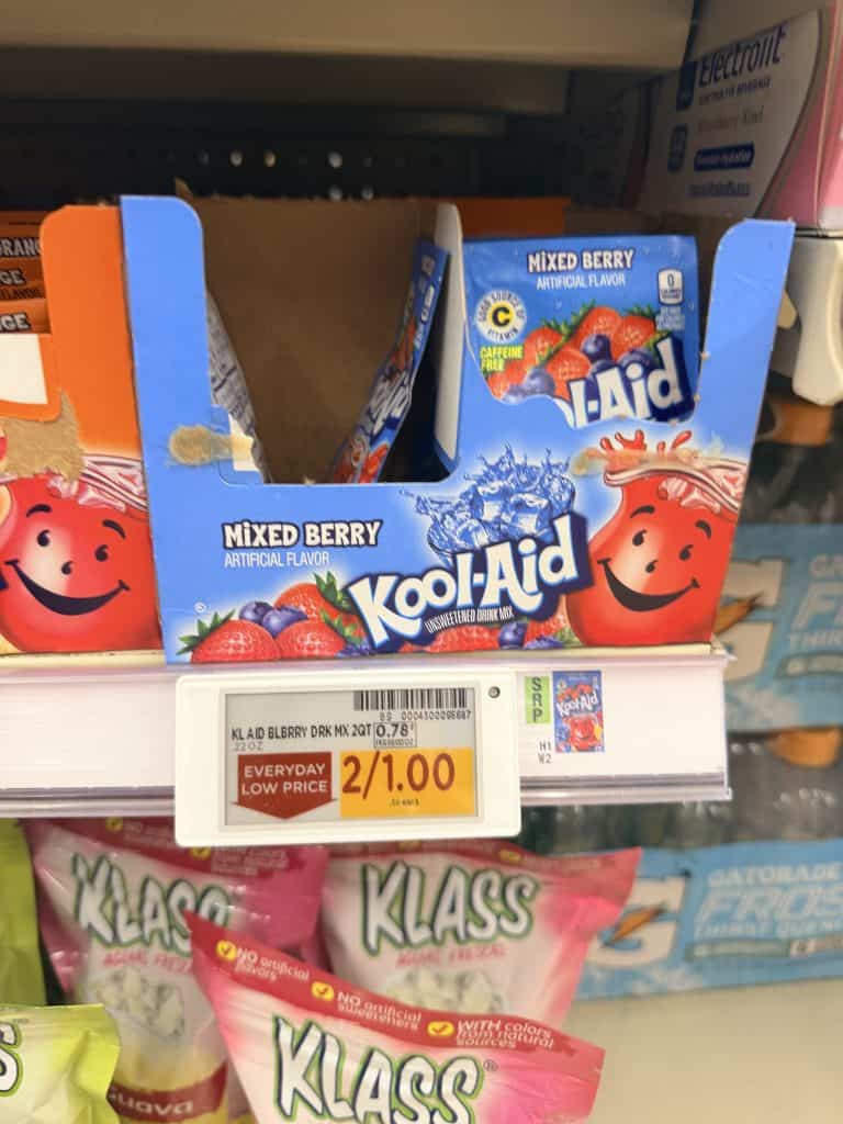 kool-aid packets kroger shelf image
