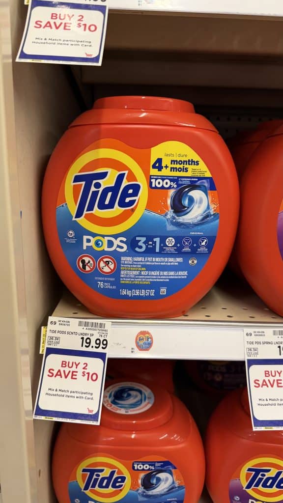 Tide Laundry Detergent Kroger shelf image