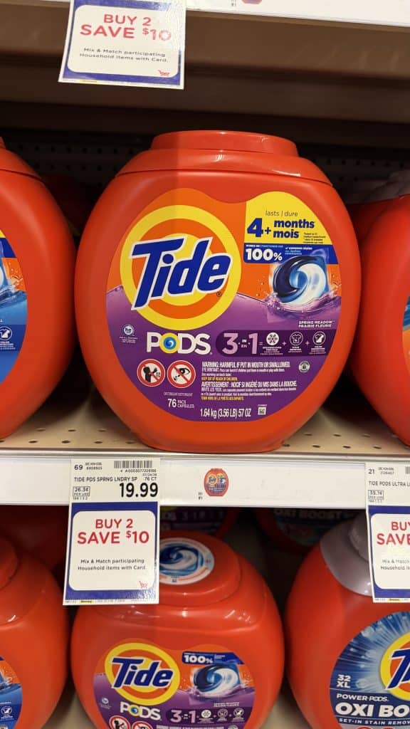 Tide Laundry Detergent Kroger shelf image