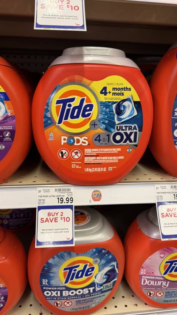 Tide Laundry Detergent Kroger shelf image