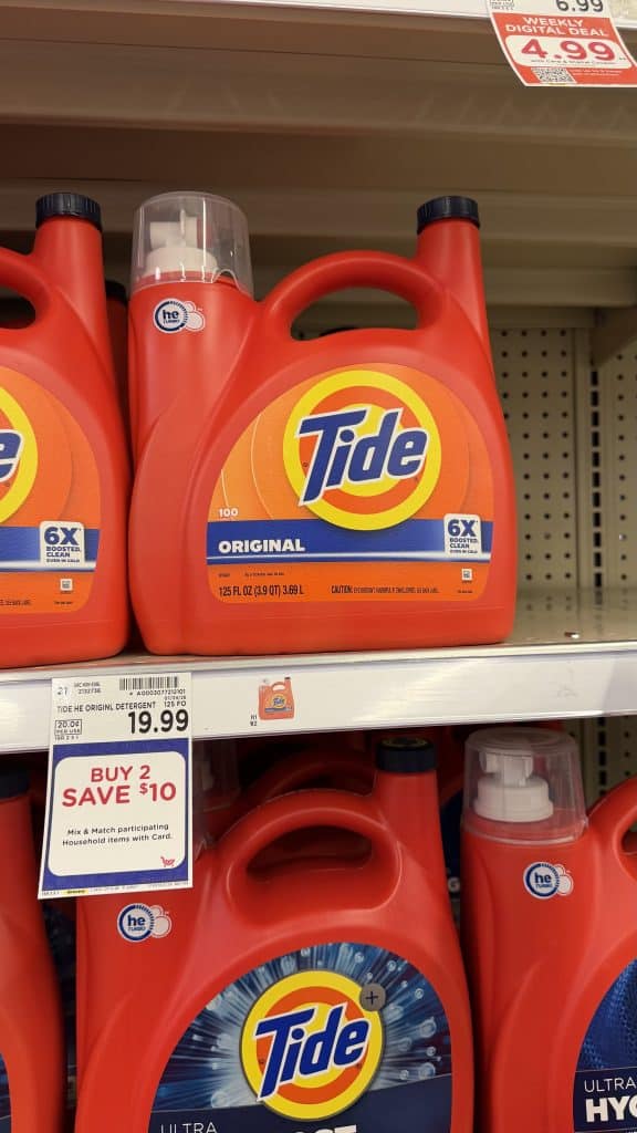 Tide Laundry Detergent Kroger shelf image