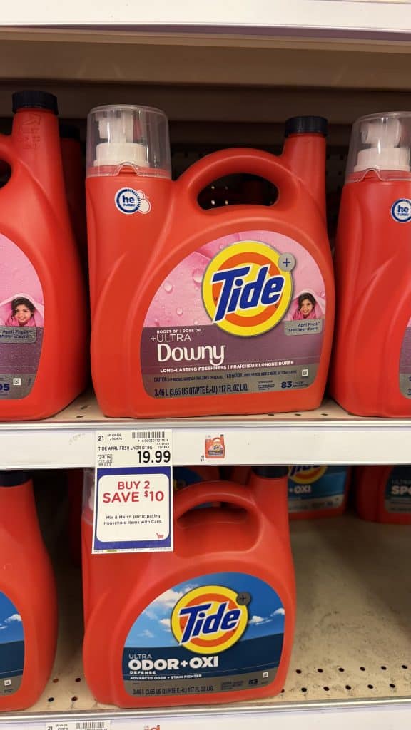 Tide Laundry Detergent Kroger shelf image