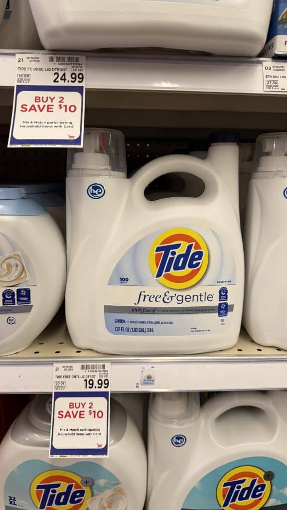 Tide Laundry Detergent Kroger shelf image