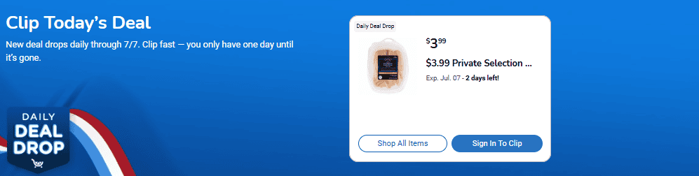 Kroger Daily Deal Drop Coupon