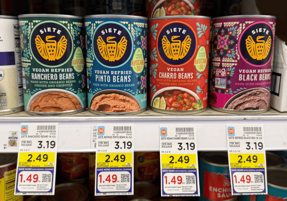 Siete Beans Kroger Shelf Image