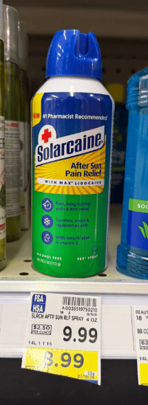 Solarcaine Spray Kroger Shelf Image