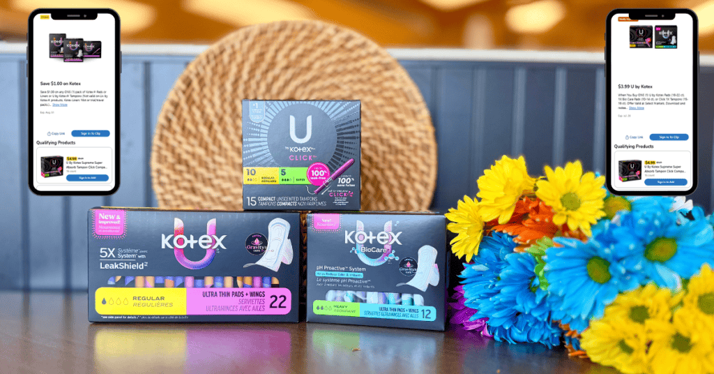 U by Kotex Kroger Digital Coupon