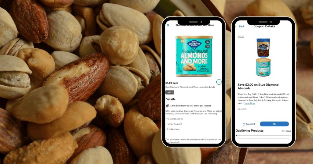 blue diamond almonds and more