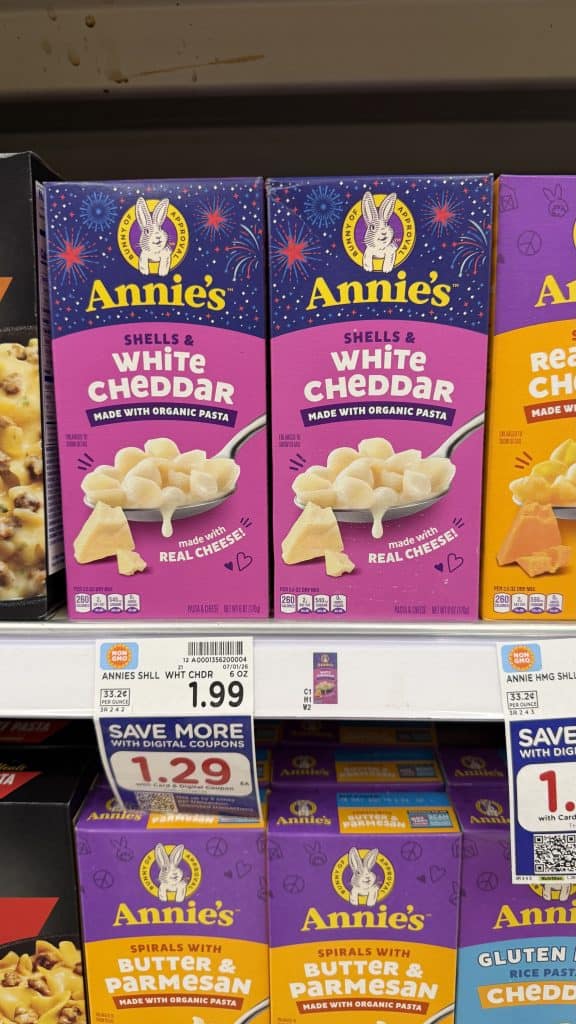 annies mac and cheese kroger shelf image (1)