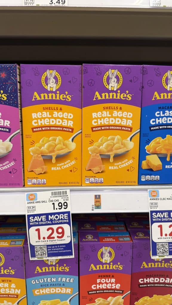 annies mac and cheese kroger shelf image (1)