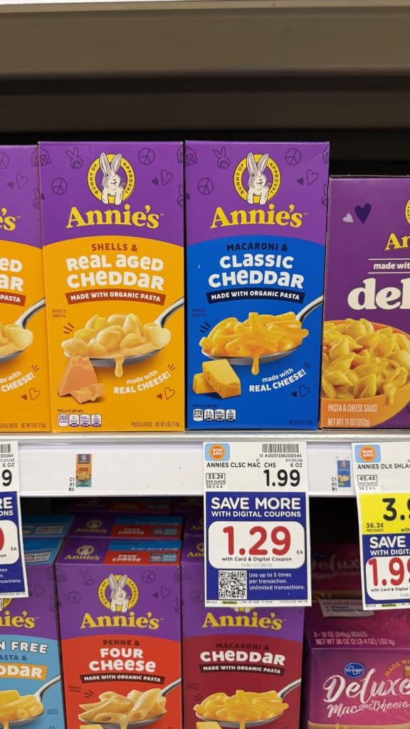 annies mac and cheese kroger shelf image (1)