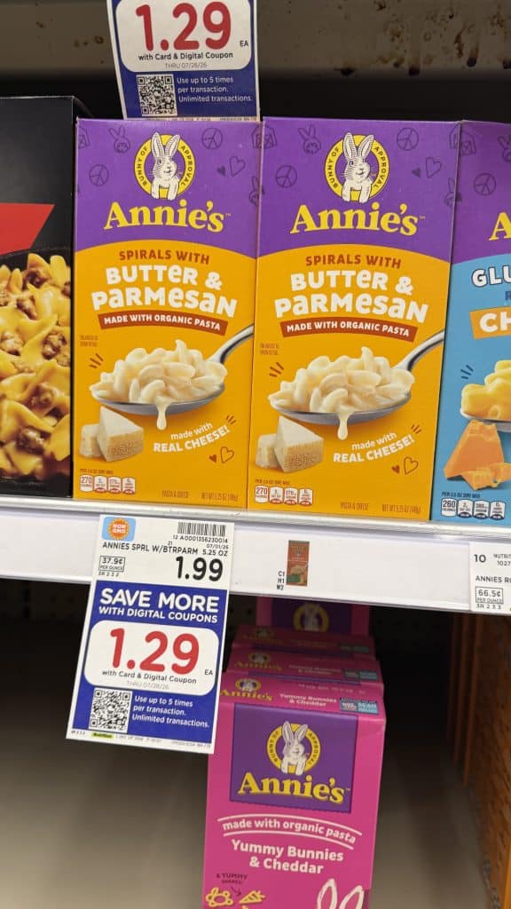 annies mac and cheese kroger shelf image (1)