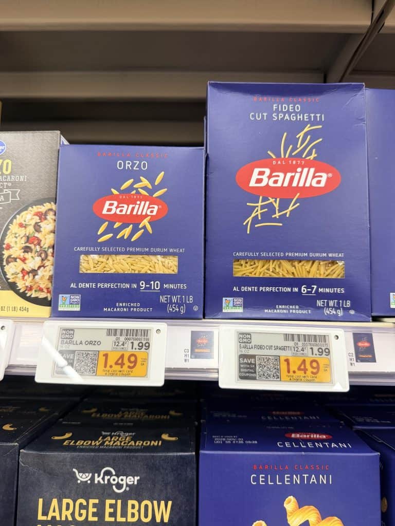 barilla pasta kroger shelf image (6)