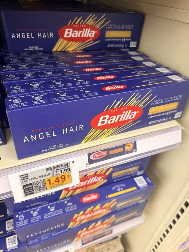 barilla pasta kroger shelf image (6)