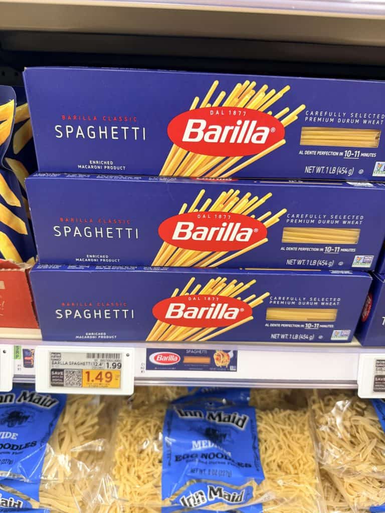 barilla pasta kroger shelf image (6)