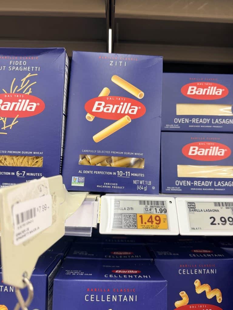 barilla pasta kroger shelf image (6)