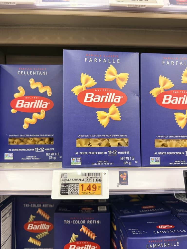 barilla pasta kroger shelf image (6)